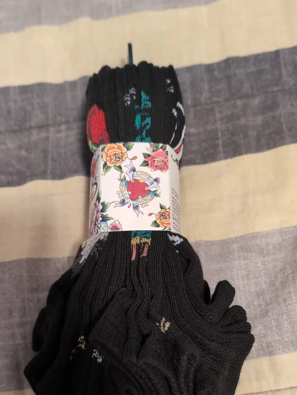 Ed Hardy Quarter Socks - 10 Pairs New